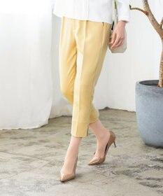 Tiaclasse 【洗える】スリットテーパードパンツ