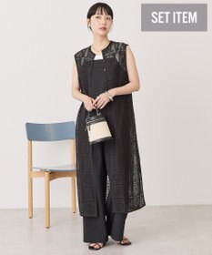 AMERICAN HOLIC 【2点セット】ロングレースジレ+サロペット