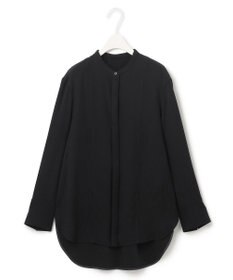 ICB 【WEB限定カラーあり・洗える】 ライトダブルクロス バンドカラーシャツ