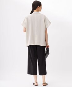 自由区 【カタログ掲載・セットアップ対応・接触冷感・UVカット・洗える】ライトリネンライクショートスリーブ ジャケット