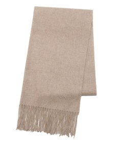 MOONBAT 【洗えるカシミヤ】FURLA カシミヤ100％ 無地ビッグマフラー／幅50cm