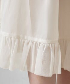 Tiaclasse 【洗える】レイヤードチュールフレアスカート