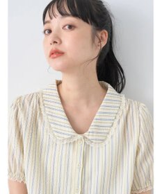 earth music&ecology ミニパフショートスリーブブラウス