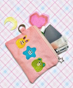 WEGO モンスター刺繍ポーチ