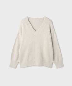 GRACE CONTINENTAL ラメフェザーニットトップ