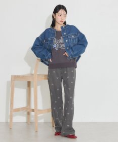 earth music&ecology ノーカラーデニムジャケット