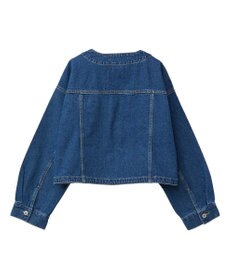 earth music&ecology ノーカラーデニムジャケット