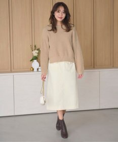 Feroux 【洗える】スパンコール プルオーバーニット