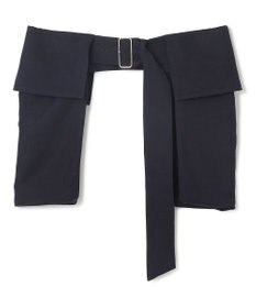 BEIGE， 【洗える】BERNARD / リネンワイドポケット付きラップベルト