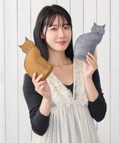 ROOTOTE 3622【ネコポーチ】EU.ウイズルー.オスワリネコ-B