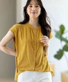 ANY SIS 【接触冷感・UVカット・洗える】ハイストレッチスムース2WAY ブラウス