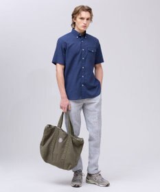 J.PRESS MEN 【遮熱 / 高通気性】ハケメパッチフラップ 半袖シャツ / B.D.