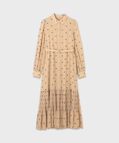 GRACE CONTINENTAL ベルト付刺繍ロングワンピース