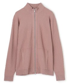 JOSEPH HOMME 【新柄】 ヴィスコースリンクス　ハイネックジップアップカーディガン