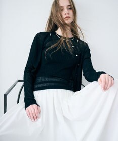 uncrave ランダムリブシアーニット タンクトップ