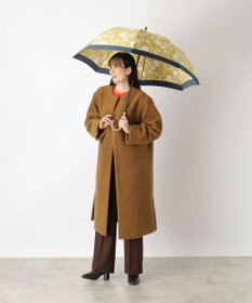 MOONBAT LANVIN en Bleu 長傘 バイカラーデイジー サテンプリント ジャンプ 耐風