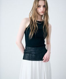 uncrave ランダムリブシアーニット タンクトップ