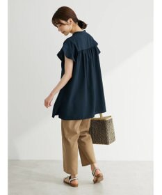 Green Parks 接触冷感　比翼シャツチュニック