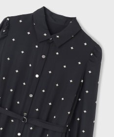 GRACE CONTINENTAL ベルト付刺繍ロングワンピース