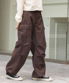 WEGO 【ユニセックス着用ITEM/SMLサイズ展開】ワイドカーゴパンツ