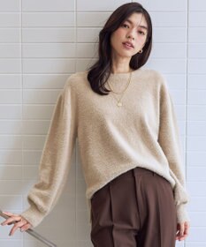 ANY L ショートシャギープルオーバーニット