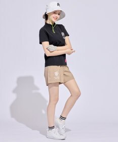 PW CIRCULUS 【WOMEN】メッシュコンビ モックネックT ゴルフウェア レディース