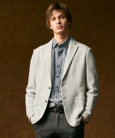 JOSEPH ABBOUD 【軽量/ストレッチ/洗える/JAPANファブリック/和紙】コンフォータブルジャージー ジャケット