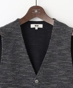 JOSEPH ABBOUD 【イタリア糸使用/清涼感/軽い/洗える】スラブギマニットベスト