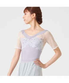 Chacott ハーフスリーブレオタード