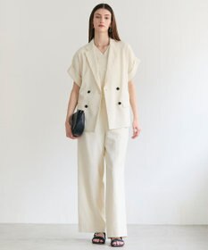 BEIGE， LYCORIS / カットフリンジ Vネックニット