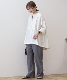 AMERICAN HOLIC 【WEB限定】接触冷感バンドカラーシャツチュニック