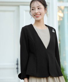 Tiaclasse L 【ストレッチジョーゼット】フレアジャケット