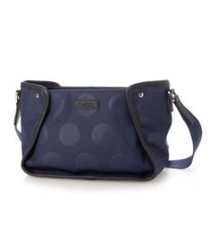 Y'SACCS ヒートエンボス ポルカドットポシェット