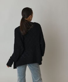 GRACE CONTINENTAL オーバーニットカーディガン