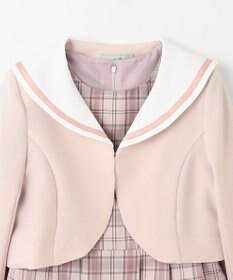 ANY KIDS 【2点セット】セーラージャケット+チェックワンピース