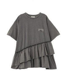 earth music&ecology 異素材ドッキンググラフィックTシャツ