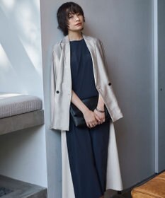 ICB 【接触冷感・UVカット・洗える】RENUソフトタイプライター バイカラーワンピース