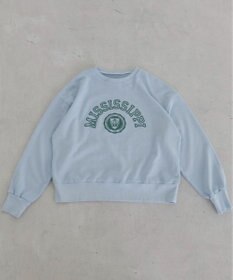 WEGO 【ANGIE VINTAGE】ピグメントカレッジロゴショートスウェット