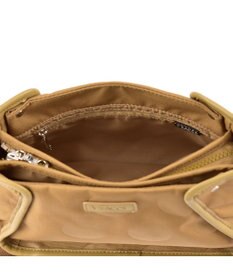 Y'SACCS ヒートエンボス ポルカドットポシェット