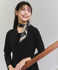 Tiaclasse 【ダブルクロス・洗える】 ナローVネックワンピース