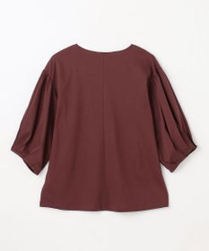 ANY シルケットスムースパフスリーブトップス