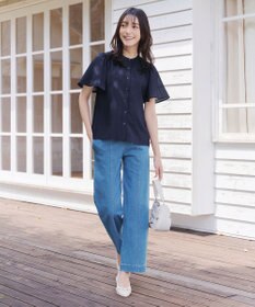 Tiaclasse 【セットアップ対応】シアーチェックブラウス