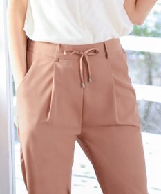 Tiaclasse 【洗える】幅広く活躍が期待できるドロストパンツ