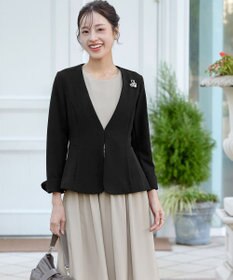 Tiaclasse L 【ストレッチジョーゼット】フレアジャケット