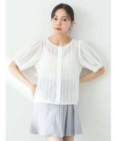 earth music&ecology コンパクトレースカーディガン