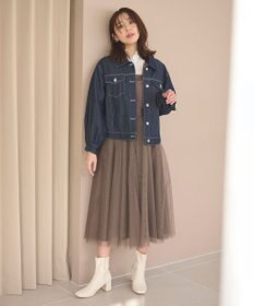 Feroux 【洗える】デニム ジャケット