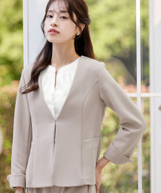 Tiaclasse L 【ストレッチジョーゼット】フレアジャケット