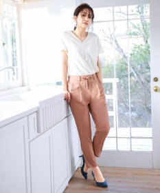 Tiaclasse 【洗える】幅広く活躍が期待できるドロストパンツ