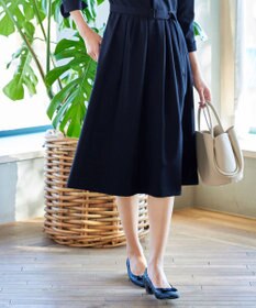 Tiaclasse 【ダブルクロス・洗える】 ナローVネックワンピース