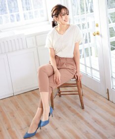 Tiaclasse 【洗える】幅広く活躍が期待できるドロストパンツ